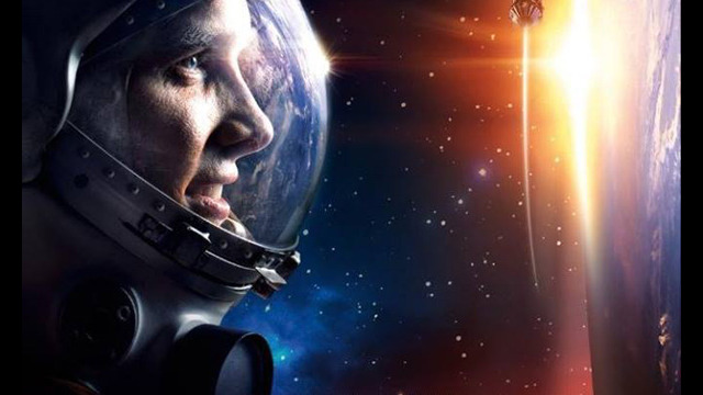 A Gagarin orosz játékfilm plakátja.