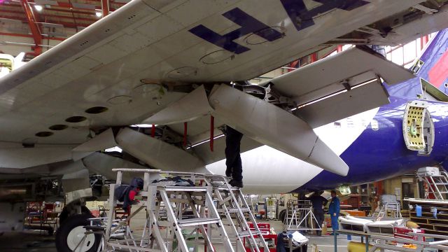 Fékszárny alulnézetben